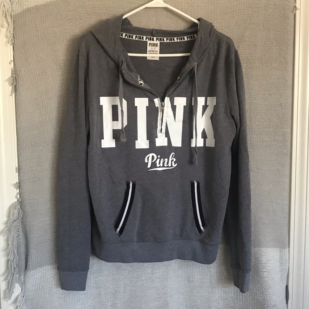 Victoria’s Secret Pink Hoodie Zip-Up Front Size M